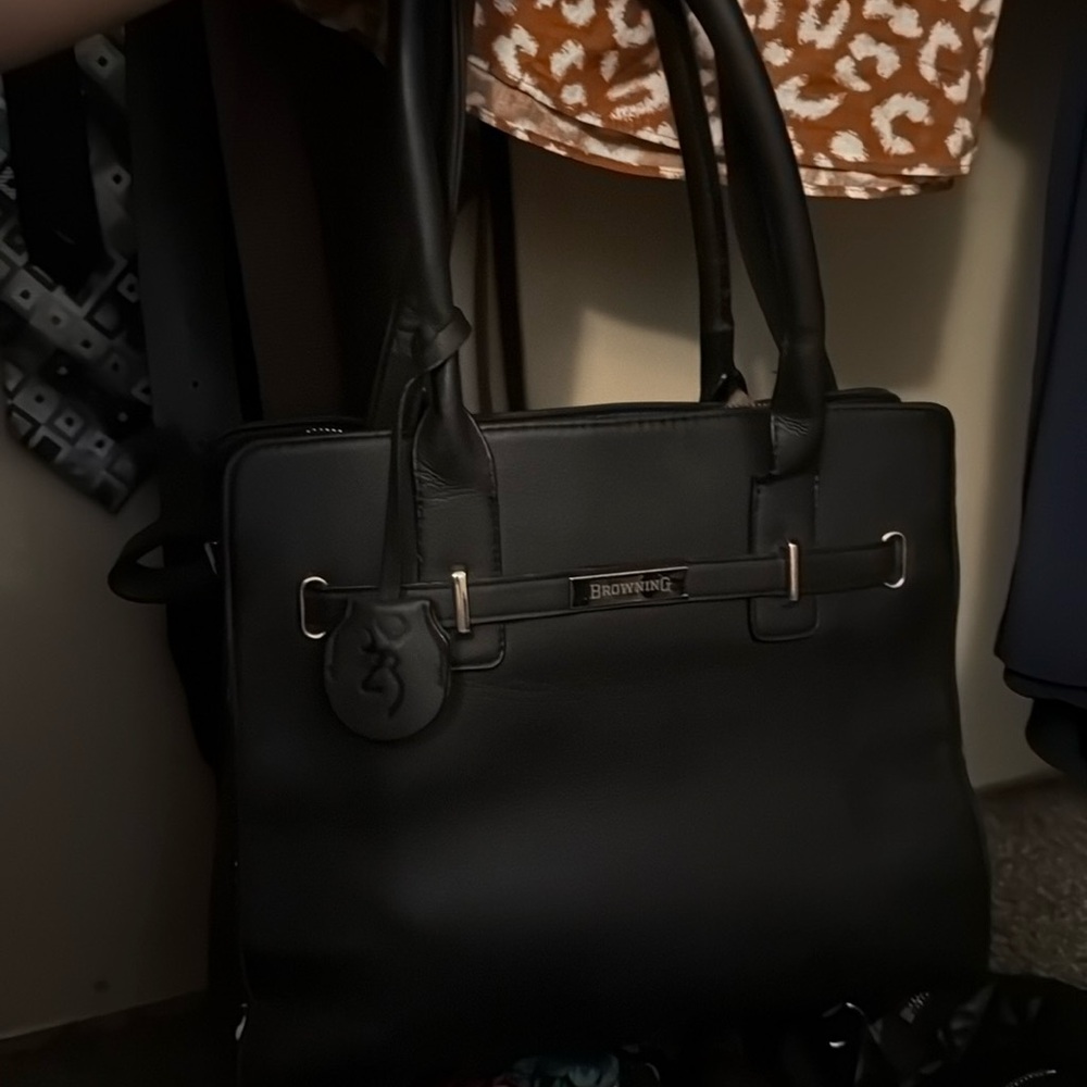 Browning Black Leather Handbag